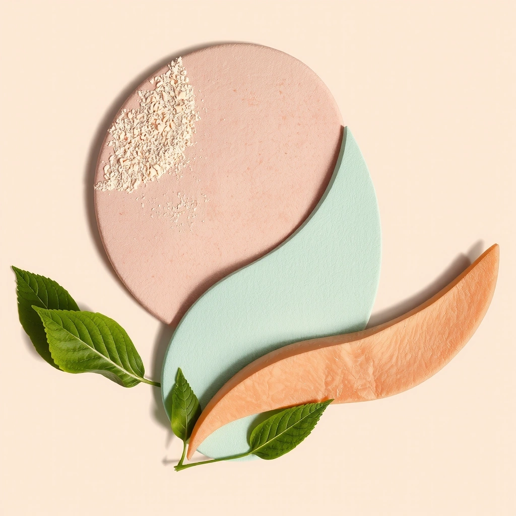 Illustration abstraite de l'harmonie entre alimentation et bien-être mental